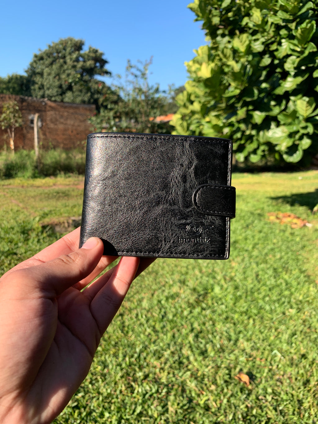 Billetera con grabado laser